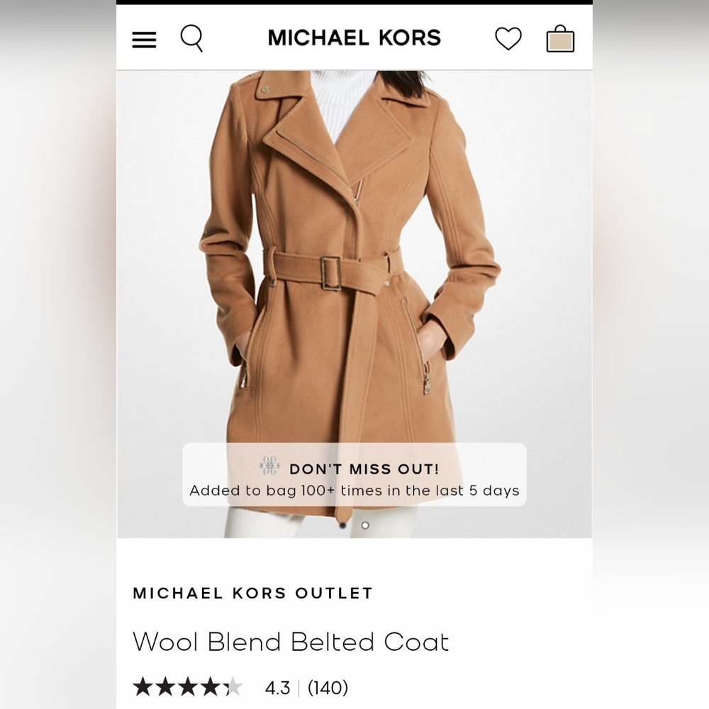 Womens wool blend Coat